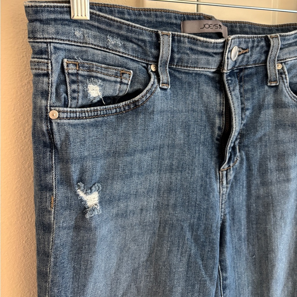 Joe’s Jeans Women’s Lara Distressed Straight Ankle Jeans Brampton Blue Size 29 - Picture 7 of 13